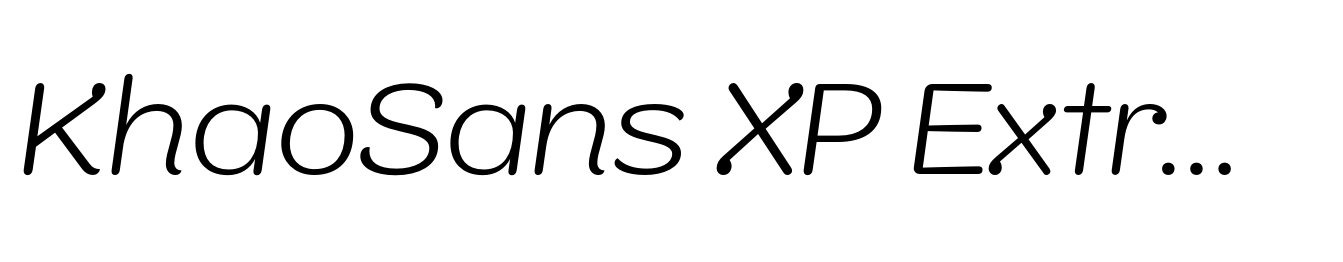 KhaoSans XP ExtraLight Italic